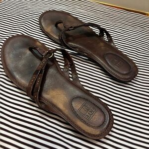 Frye  Brown Leather Sandals